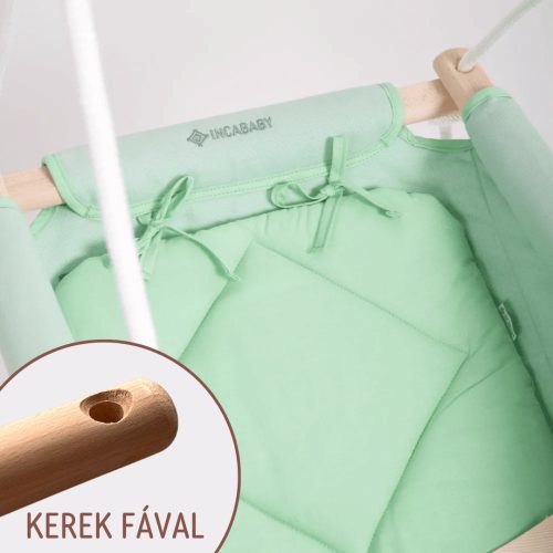 Incababy Babahinta Mint Green kerek fával RW