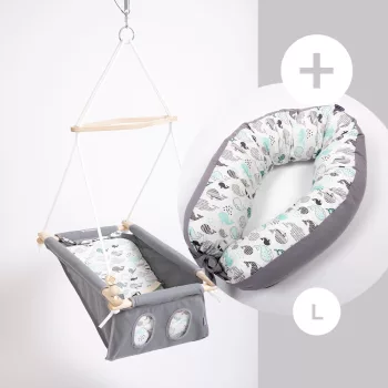   Incababy babahinta Whale FW + Incababy Kismama Párna Whale L + Incababy hintarugó + hintahorog