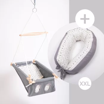   Incababy babahinta Dotties  FW + Incababy Kismama Párna Dotties XXL + Incababy hintarugó + hintahorog