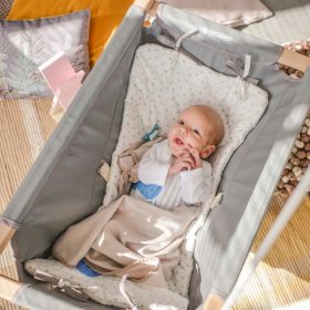 Incababy Babyschaukel mit gemustert Kissen